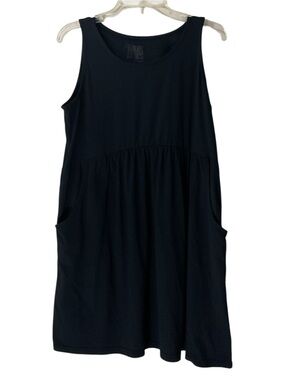 MUK LUKS The Original Women’s Black Sleeveless Babydoll Pocket Tank Top Medium